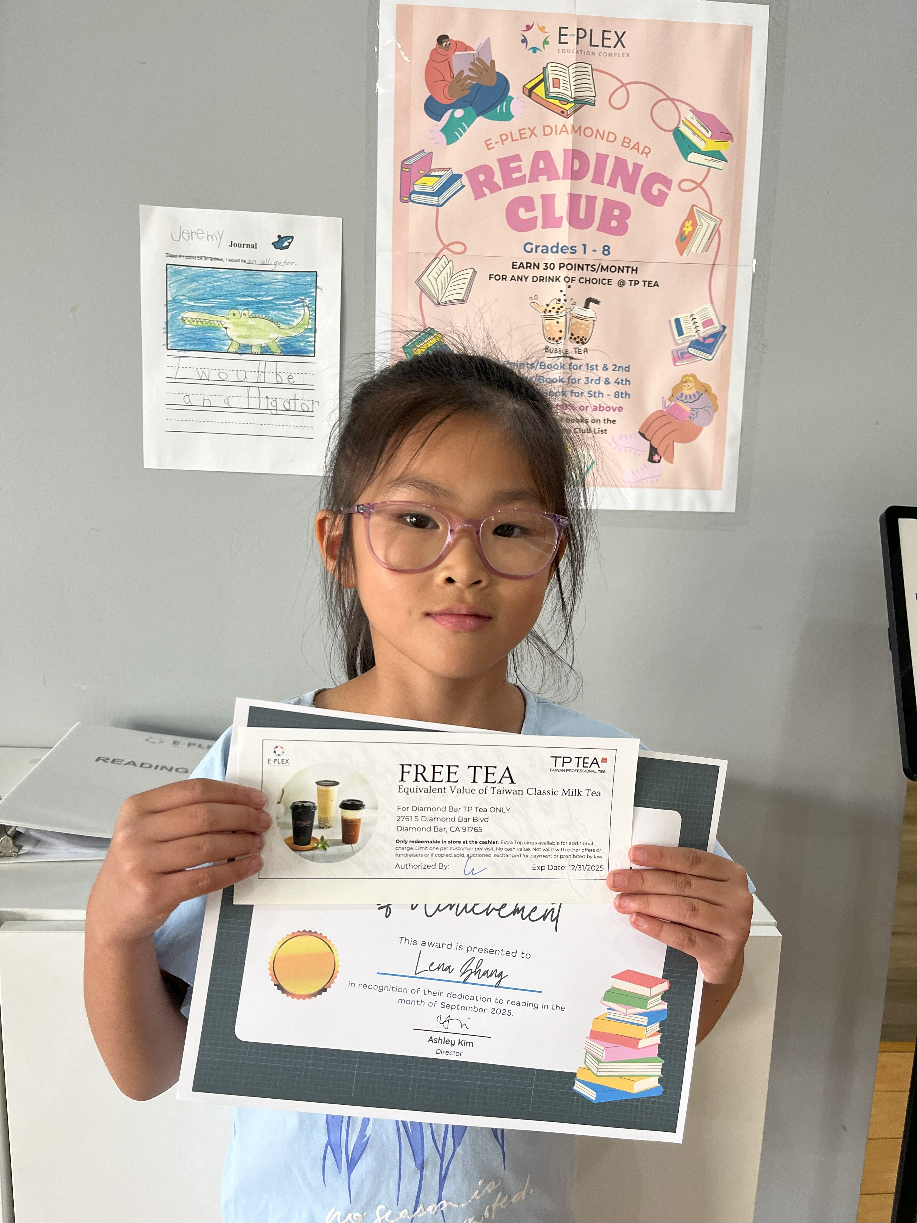 September Reading Club Winner